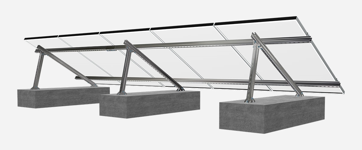 平屋頂太陽能三角支架系統 RMIII-2