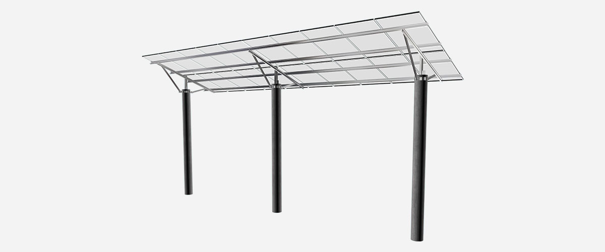 漁光混合發電光伏支架系統-2