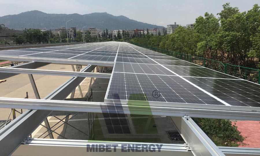 江蘇光伏車棚支架系統項目