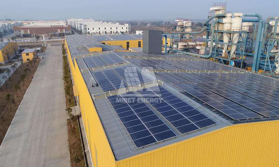 荊門彩鋼瓦屋頂光伏發電項目