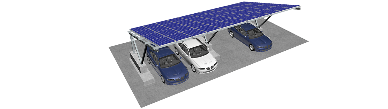 BIPV 光伏防水車棚支架系統-2