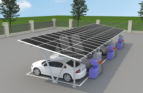 穹頂之下新時尚：光伏車棚打造節能減排強勁“引擎”