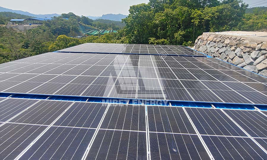 韓國彩鋼瓦光伏支架項目-3