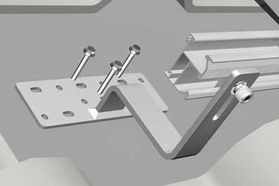 瓦屋頂太陽能電池板掛鉤和支架系統