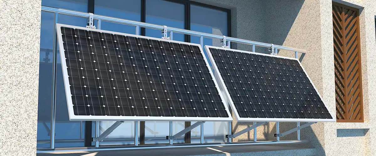 陽臺太陽能電池板支架系統場景圖