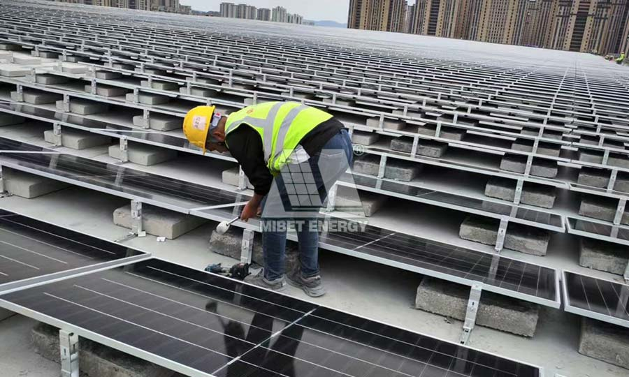 福建福清 平屋頂壓載光伏項目 22MW-3