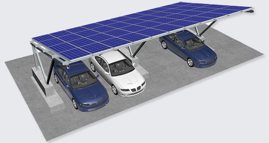 BIPV光伏防水車棚支架系統