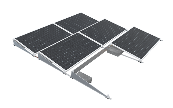 帶擋風(fēng)板的壓載太陽(yáng)能系統(tǒng)